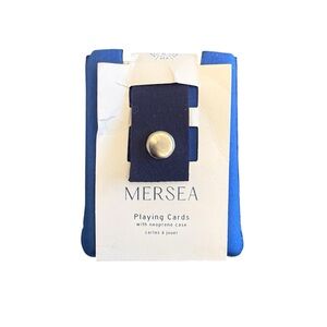 NEW Mer Sea Playing Cards in Blue Neoprene Case Deck of Playing Cards